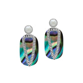 AE-1202-AB Sterling Silver Earring With Abalone Shell & Pearl Jewelry Bali Designs Inc